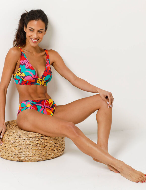 Haut de maillot de bain forme foulard imprim&eacute; Cayetana - sans armatures (veelkleurig)
