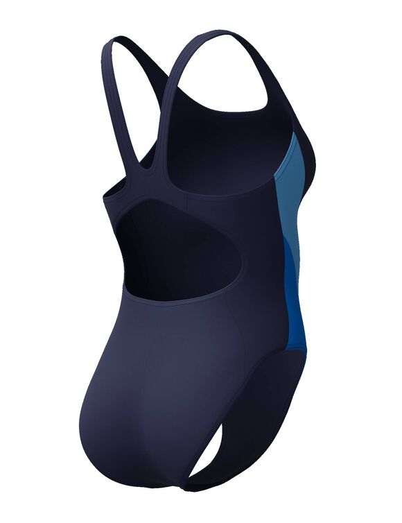 Maillot de bain 1 pièce Color Block (marine / bleu)