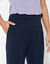 Yogabroek in tricot met comfortabel model (marine)