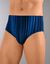 Gesloten slip met hoge, bedrukte taille - set van 6 (grijs + blauw + groen)