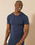 T-shirt sous-vêtement homme col rond manches courte chaleur modérée - lot de 2 (marine) T-shirt sous-vêtement homme col rond manches courte chaleur modérée - lot de 2 (marine)
