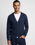 Gilet boutonn&eacute; manches longues (marine)