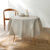 Nappe toile cirée imprimée faux-uni (écru)
