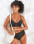 Haut de maillot de bain forme corbeille Calayo, avec armatures (noir)