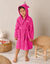 Peignoir de bain enfant personnalis&eacute; licorne &agrave; capuche (fuchsia)