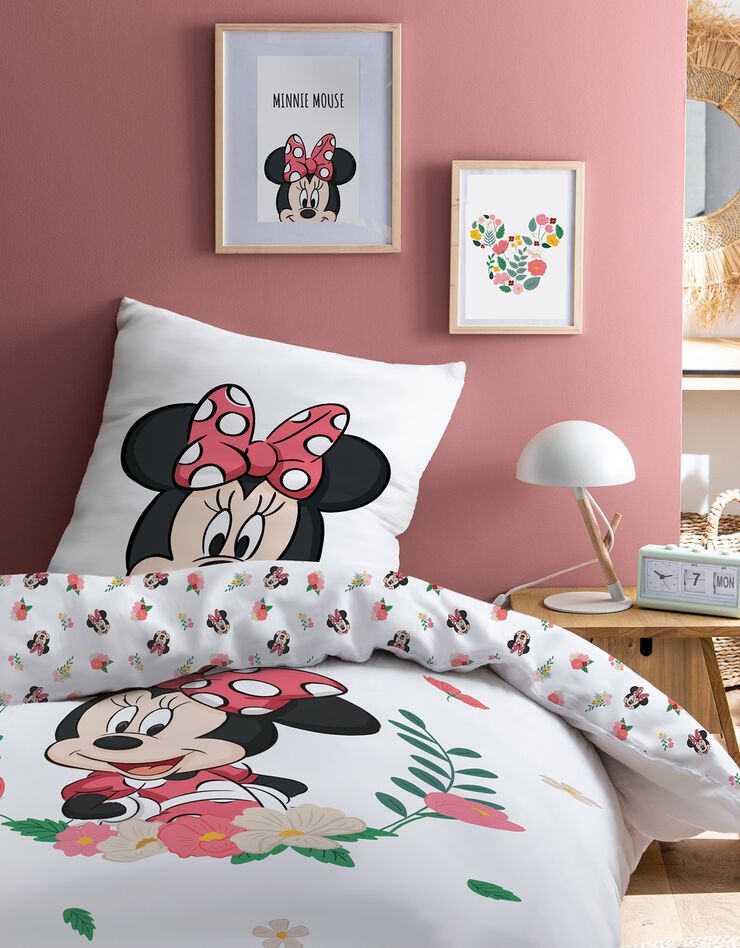 Lakenset Minnie Mouse® - katoen (wit / roze)
