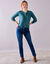 Cardigan met parelknopen en mohairtouch (saliegroen)
