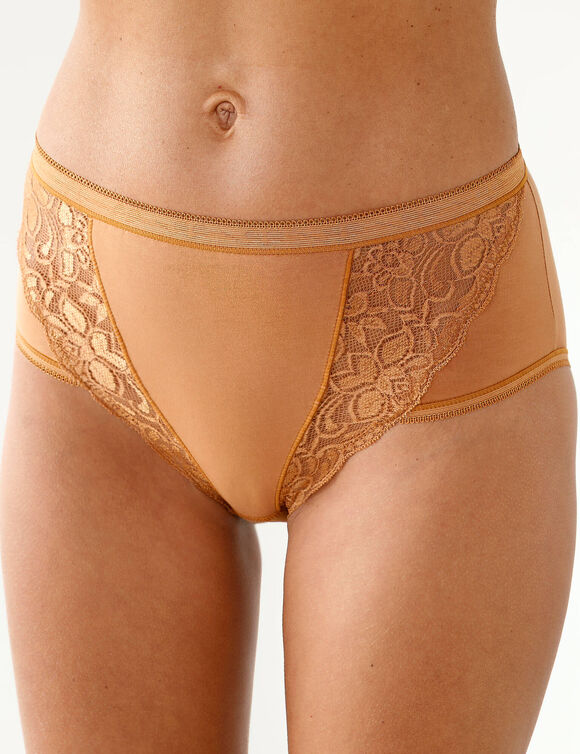 Culotte maxi dentelle - lot de 3 (chocolat)