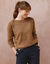 Pull col bateau uni, épaules boutonnées (taupe chiné) Pull col bateau uni, épaules boutonnées (taupe chiné)