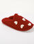 Muiltjes met hartprint (rood)