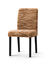 Housse microfibre bi-extensible imprim&eacute; vagues sp&eacute;ciale chaise (chocolat)