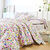 Linge de lit Aquarelle coton imprimé fleuri (blanc)