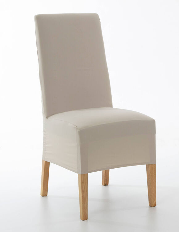 Housse de chaise microfibre (beige)