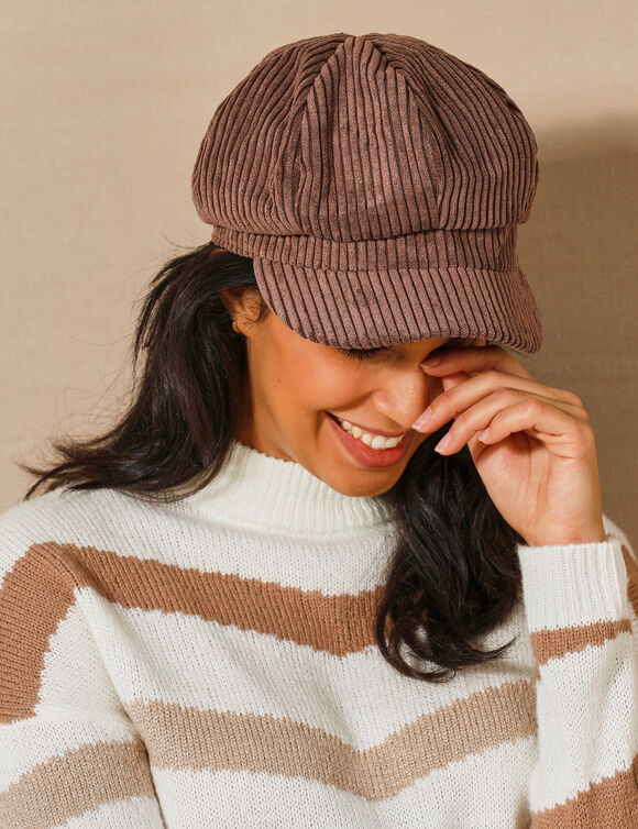Casquette velours réglable (chocolat)