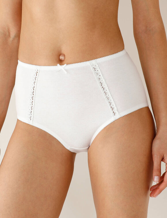 Culotte coton forme super maxi - lot de 2 (blanc + noir)