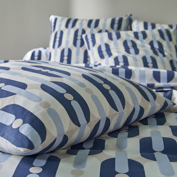 Bedlinnen Palma - katoen (blauw)