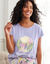 Tee-shirt manches courtes "Nature Sauvage" (parme)