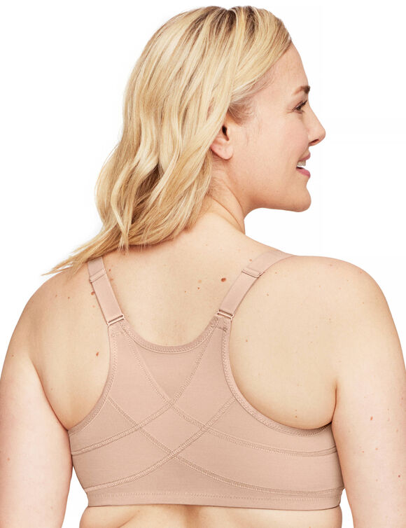 Soutien-gorge grand maintien ouvert devant - avec armatures (peau)