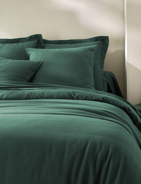 Linge de lit uni - flanelle 160 g/m&sup2; (vert sapin)