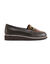 Lederen mocassins met plateauzool, comfortabele breedte (bruin)