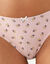 Culotte coton forme midi imprim&eacute; motif "fleurs indiennes &ndash; Lot de 4  (rose)