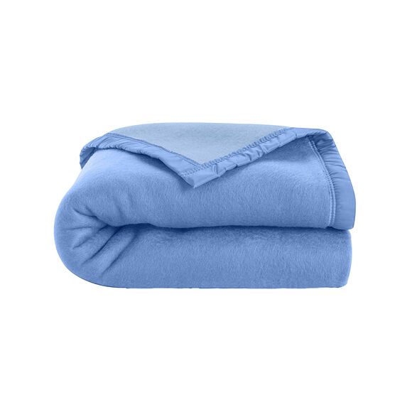 Tweekleurig deken (blauw)
