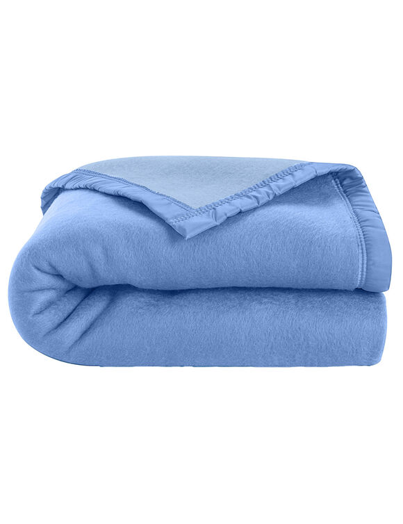 Tweekleurig deken (blauw)
