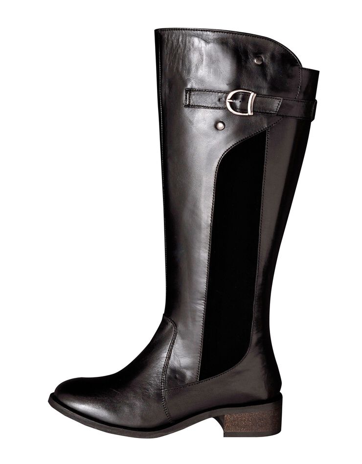 Bottes cavalières cuir mollets réglables Blancheporte