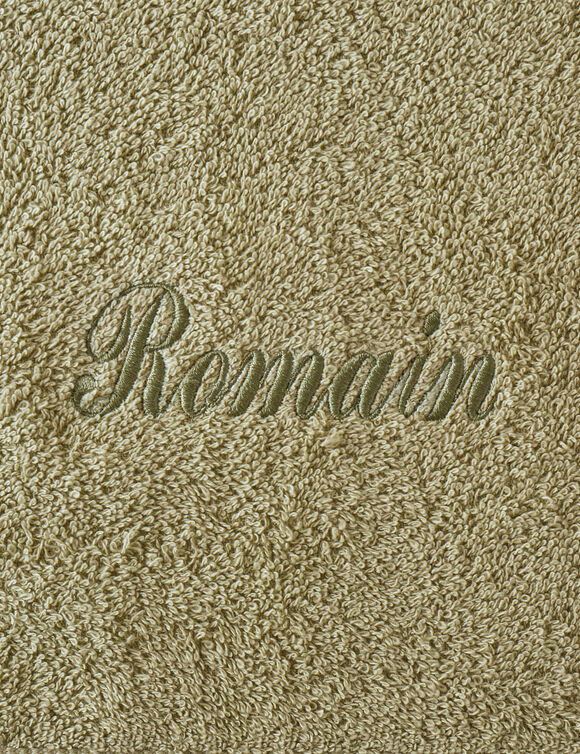 Effen handdoek, zacht comfort, personaliseerbaar (linde)