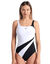 Badpak Liliana Shapewear (zwart / wit)
