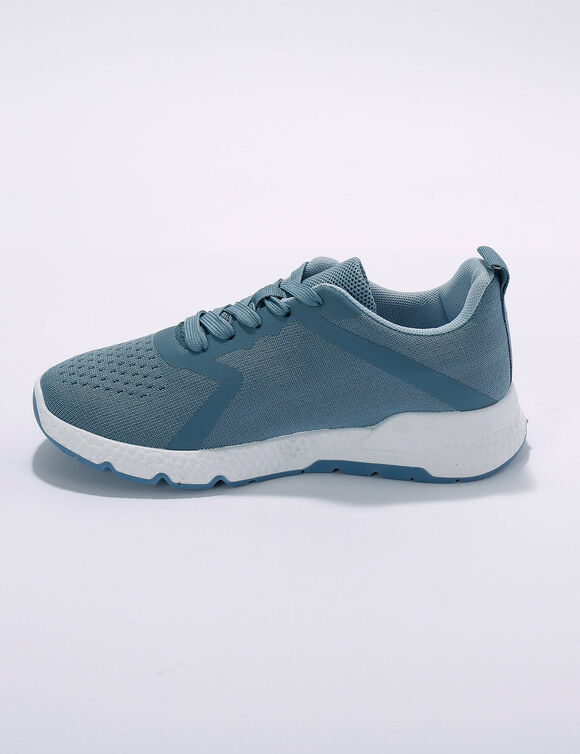 Lichte sneakers in ademend textiel (blauw)