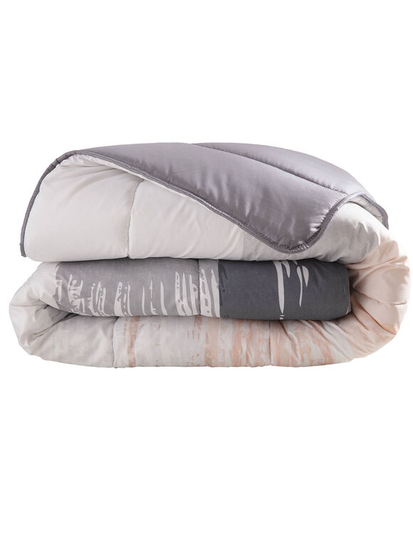 Couette microfibre imprimée Pastel 200g/m² (rose)