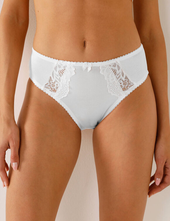 Culotte en dentelle Cerignola - lot de 2 (blanc + noir)