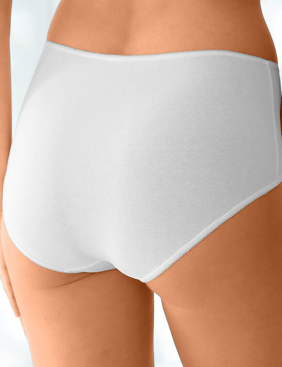 Culotte forme maxi coton stretch - Lot de 4 (nude + blanc)