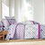 Marlow-beddengoed met geometrische motieven &ndash; katoen 57 draden/cm&sup2; (grijs / paars)