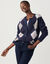 Vest met jacquardmotief van ruiten (marine / grijs)