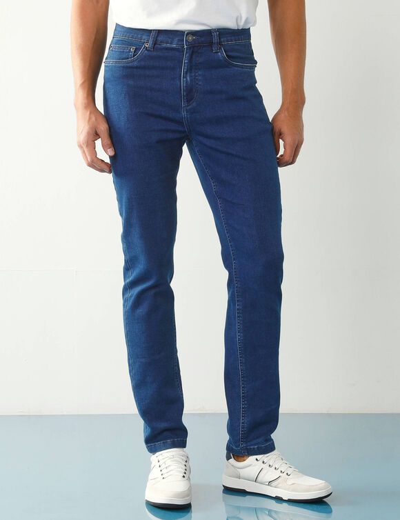 Rechte jeans met 5 zakken, ultrastretch denim - L28 (stone)