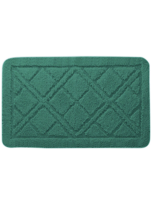Tapis de bain losanges (eucalyptus)