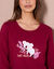Pyjama manches longues motif "koala" (cerise)