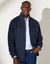 Blouson côte anglaise intérieur fourré (bleu mouliné)