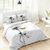Linge de lit Coquelicot en coton imprimé (blanc)