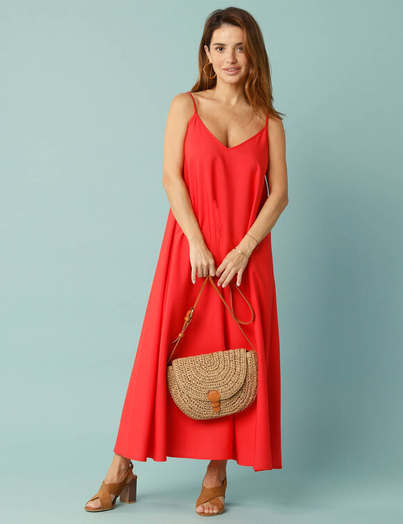 Robe longue Spécial Petites unie à fines bretelles  (grenadine)