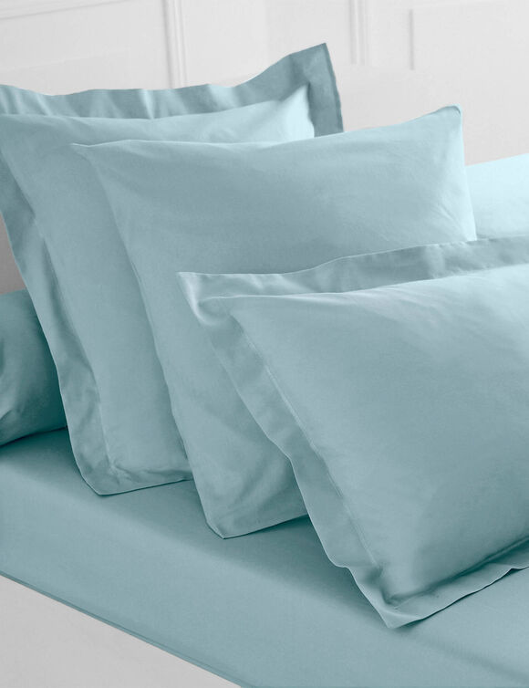 Hoeslaken in effen jersey, hoeken van 26 cm (celadon)
