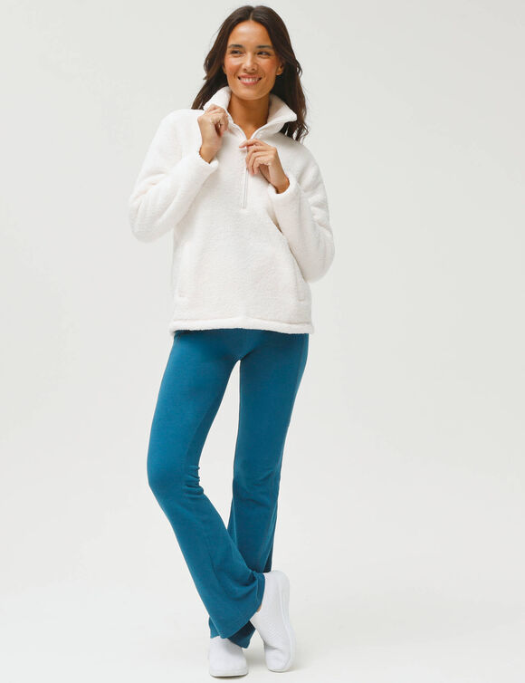 Sweat polaire bouclette (&eacute;cru)