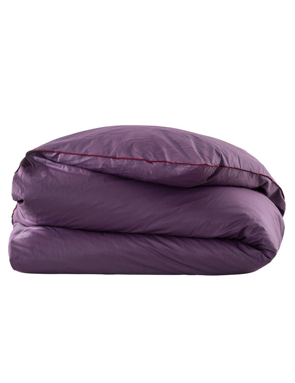 Édredon naturel duvet et plumettes qualité prestige (aubergine)