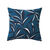 Kussenhoes met bladerenprint (blauw)