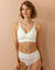 Soutien-gorge moul&eacute; invisible dentelle  microfibre - sans armatures (ivoire)