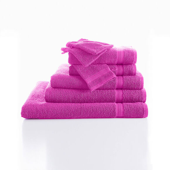 Collection serviettes de bain unies 420 g/m2 confort moelleux (bruyère)