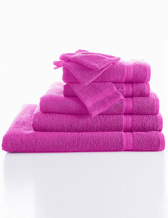 Collection serviettes de bain unies 420 g/m2 confort moelleux (bruyère)