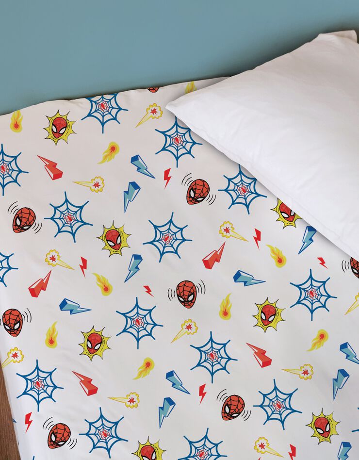 Bedlinnenset Spiderman super hero - katoen (blauw)